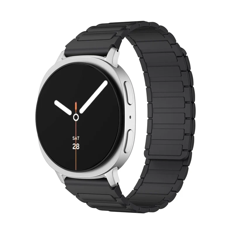 Samsung Galaxy Watch 9 - 40mm Magnetisches Silikonarmband (Schwarz)