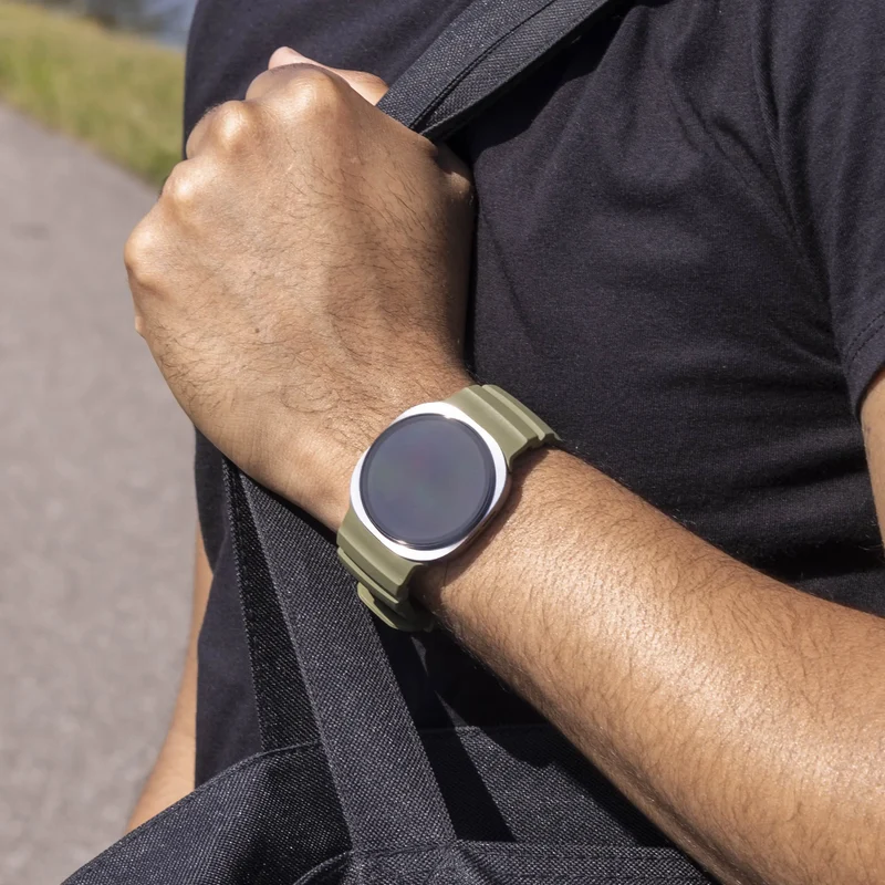 Samsung Galaxy Watch 9 - 40mm Silikonarmband Extreme (Armeegrün)