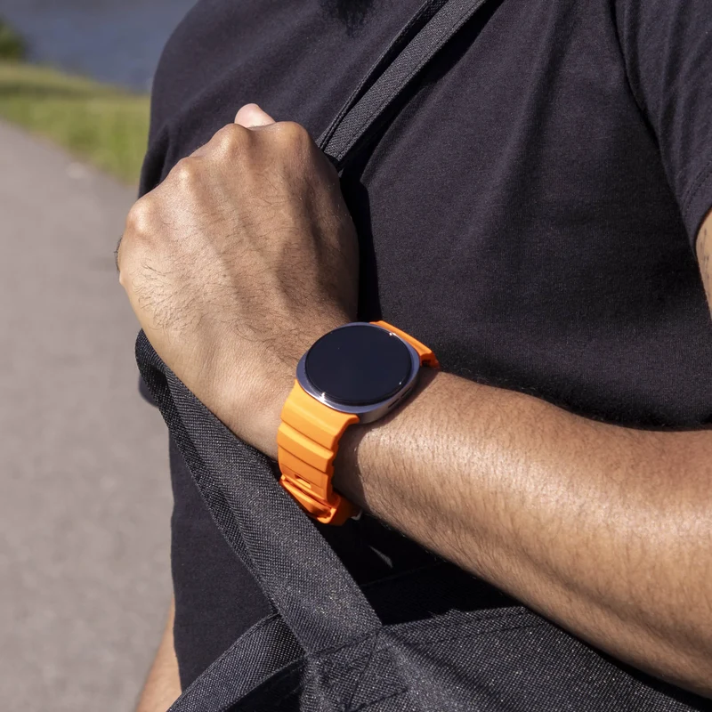 Samsung Galaxy Watch 9 - 44mm Silikonarmband Extreme (Orange)