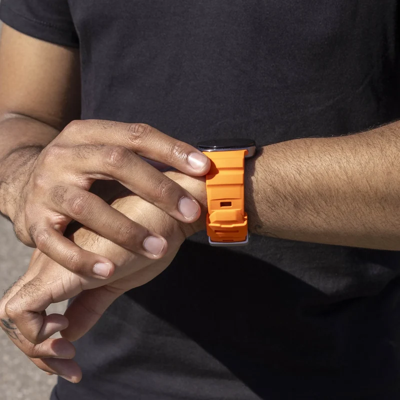Samsung Galaxy Watch 9 - 44mm Silikonarmband Extreme (Orange)
