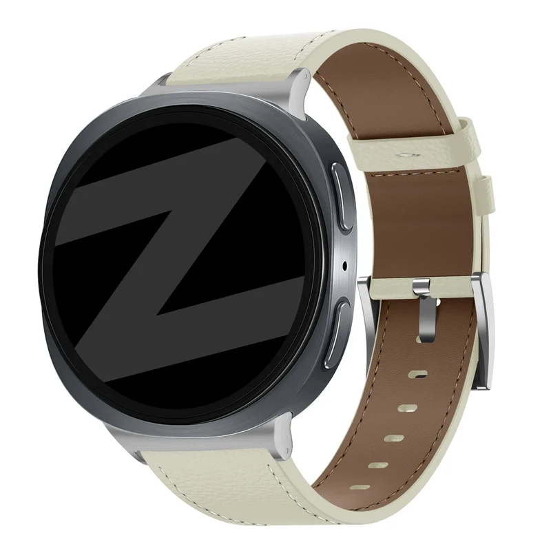 Bandz Samsung Galaxy Watch 9 - 44mm Lederarmband 'Deluxe' (Beige)