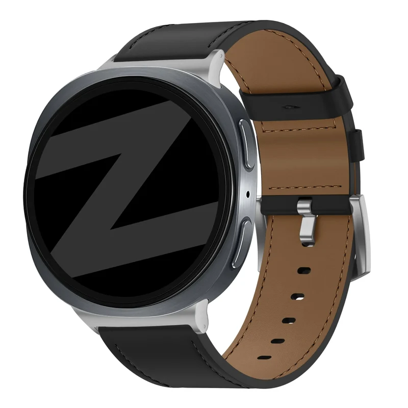 Bandz Samsung Galaxy Watch 9 - 40mm Lederarmband 'Classic' (Schwarz)