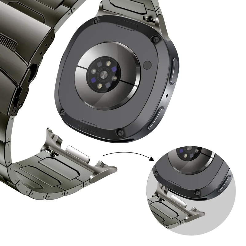 Bandz Samsung Galaxy Watch 9 - 44mm Titanarmband 'Deluxe' (Graphit)