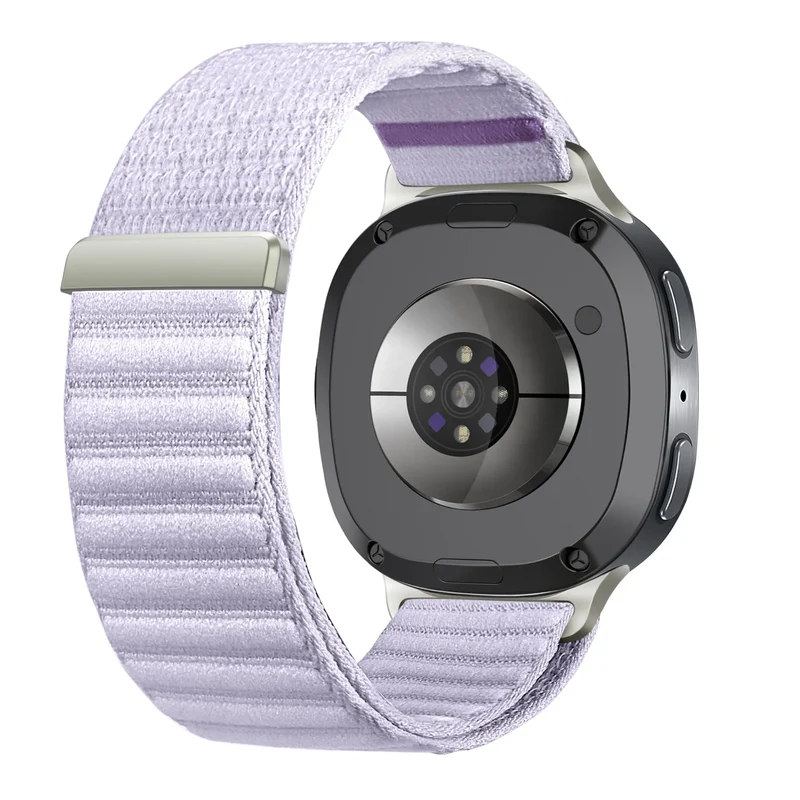 Samsung Galaxy Watch 9 - 44mm Wave Nylonarmband (Hell Lila)