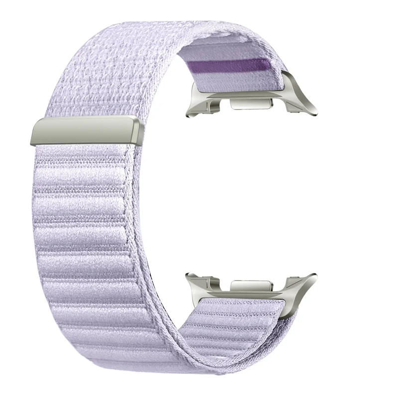 Samsung Galaxy Watch 9 - 44mm Wave Nylonarmband (Hell Lila)