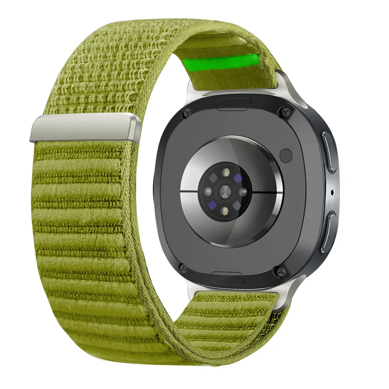 Samsung Galaxy Watch 9 - 44mm Wave Nylonarmband (Feldgrün)