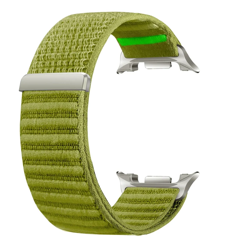 Samsung Galaxy Watch 9 - 44mm Wave Nylonarmband (Feldgrün)