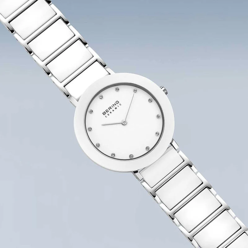 Bering Ceramic 11435-754 Damenuhr • Kratzfestes Saphirglas • High-Tech Keramik
