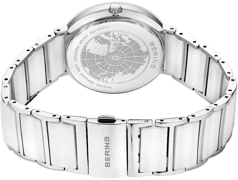 Bering Ceramic 11435-754 Damenuhr • Kratzfestes Saphirglas • High-Tech Keramik