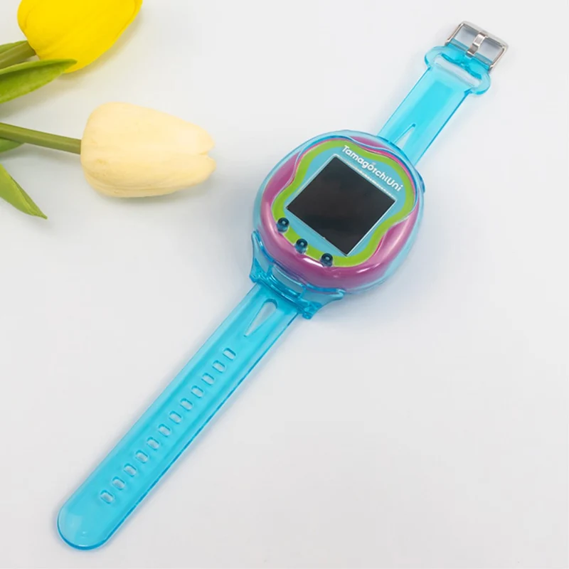 Tamagotchi Uni (2023) Wristband T Bracelet Holder Case - Transparent Pink