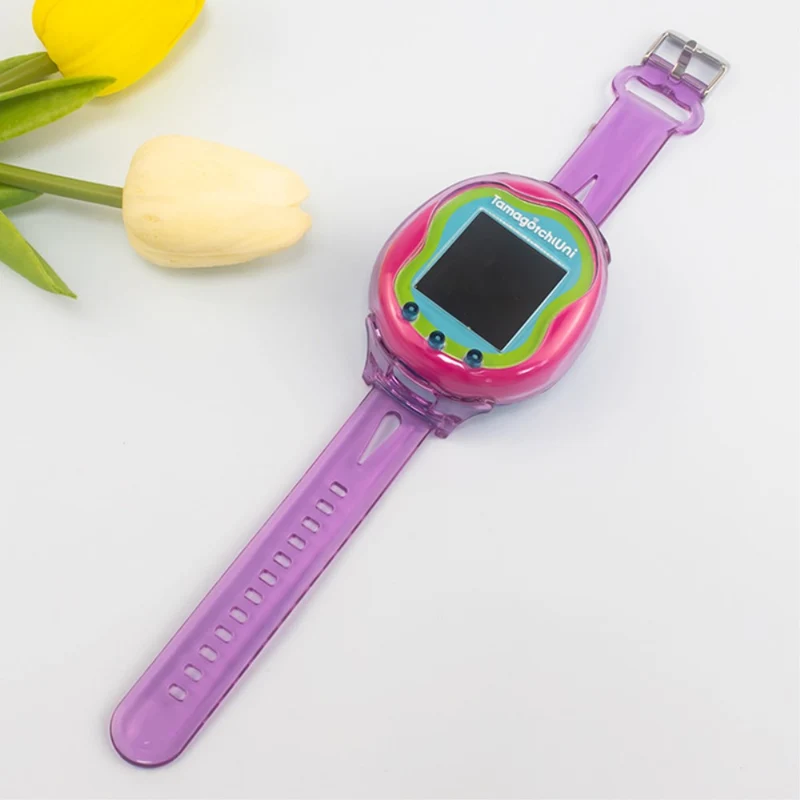 Tamagotchi Uni (2023) Wristband T Bracelet Holder Case - Transparent Pink