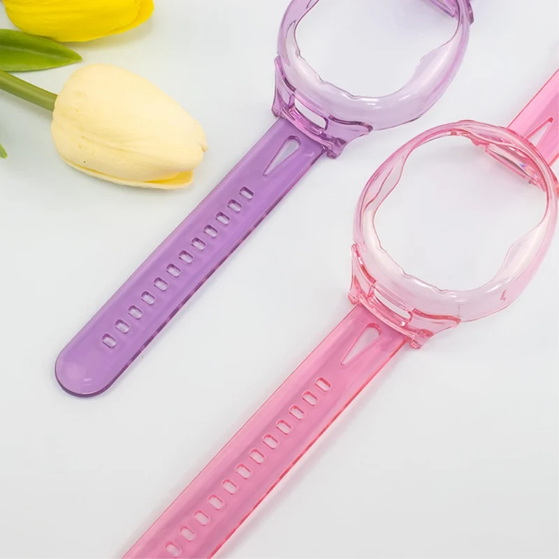 Tamagotchi Uni (2023) Wristband T Bracelet Holder Case - Transparent Pink