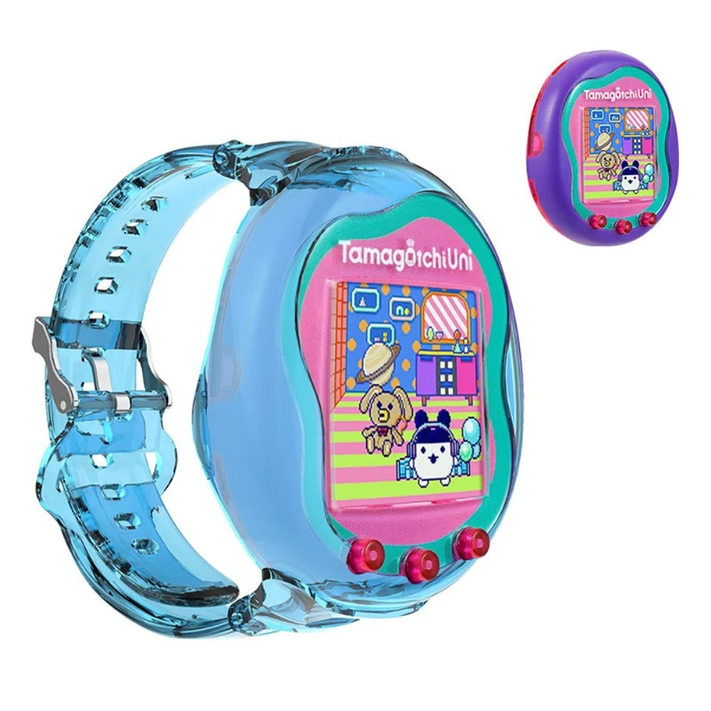 Tamagotchi Uni (2023) Wristband T Bracelet Holder Case - Transparent Pink