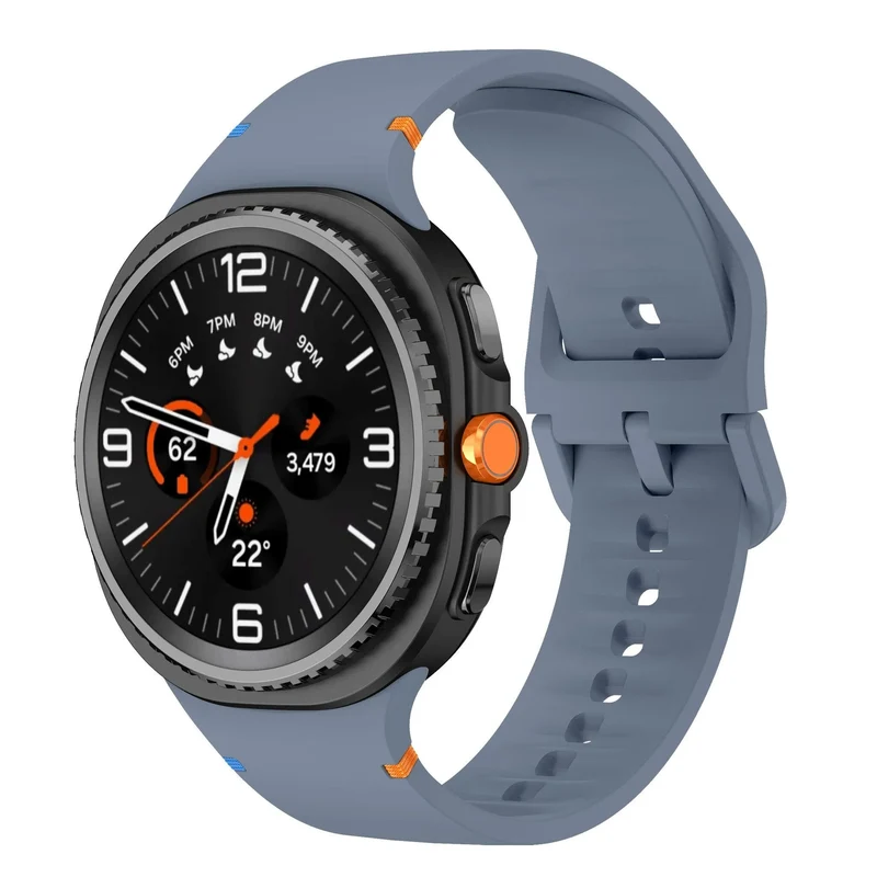 Samsung Galaxy Watch 9 - 44mm Silikonarmband (Graublau)
