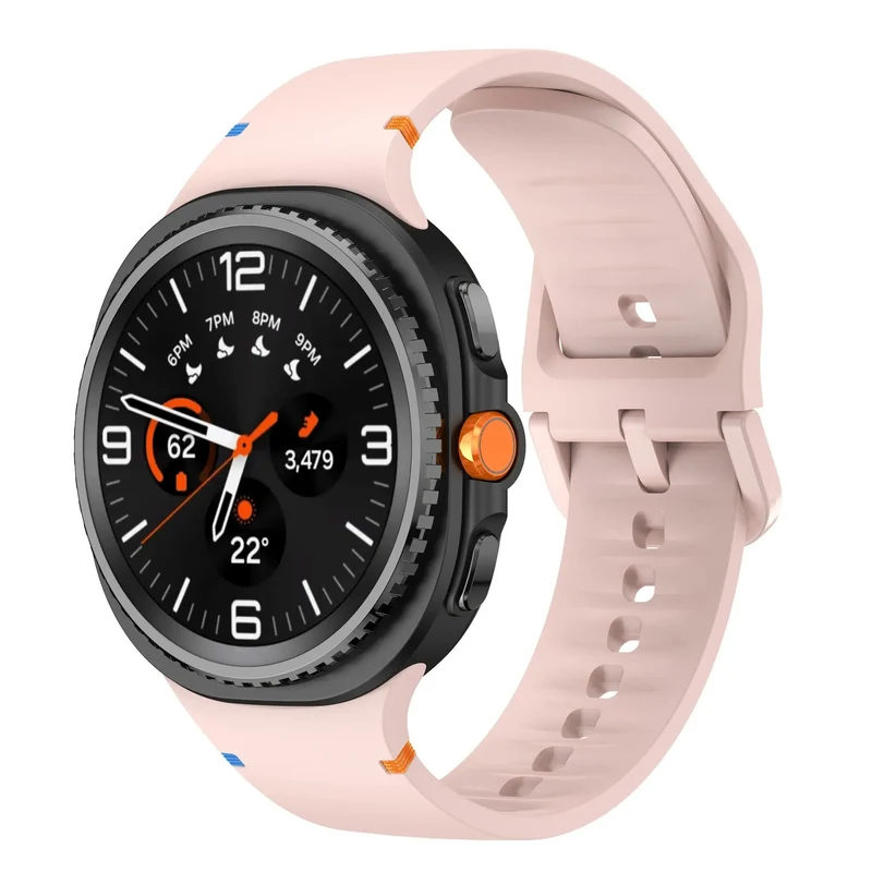 Samsung Galaxy Watch 9 - 44mm Silikonarmband (Rosa)