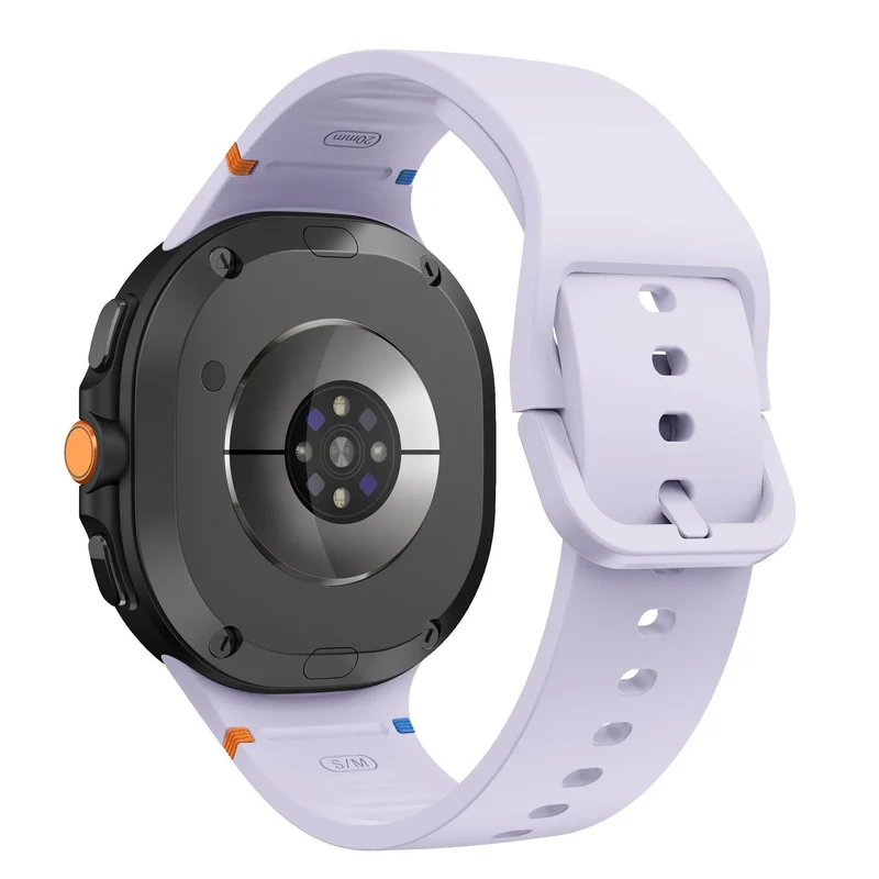 Samsung Galaxy Watch 9 - 44mm Silikonarmband (Hell Lila)