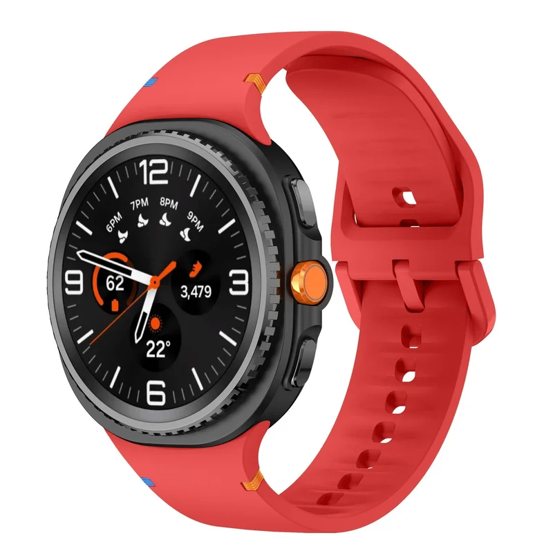 Samsung Galaxy Watch 9 - 44mm Silikonarmband (Rot)