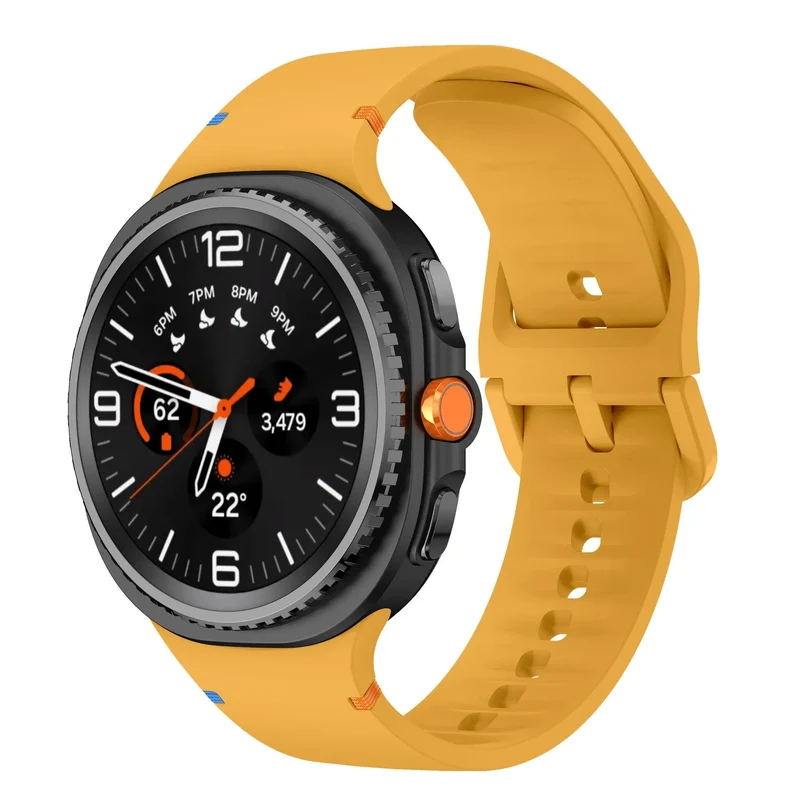 Samsung Galaxy Watch 9 - 44mm Silikonarmband (Gelb)