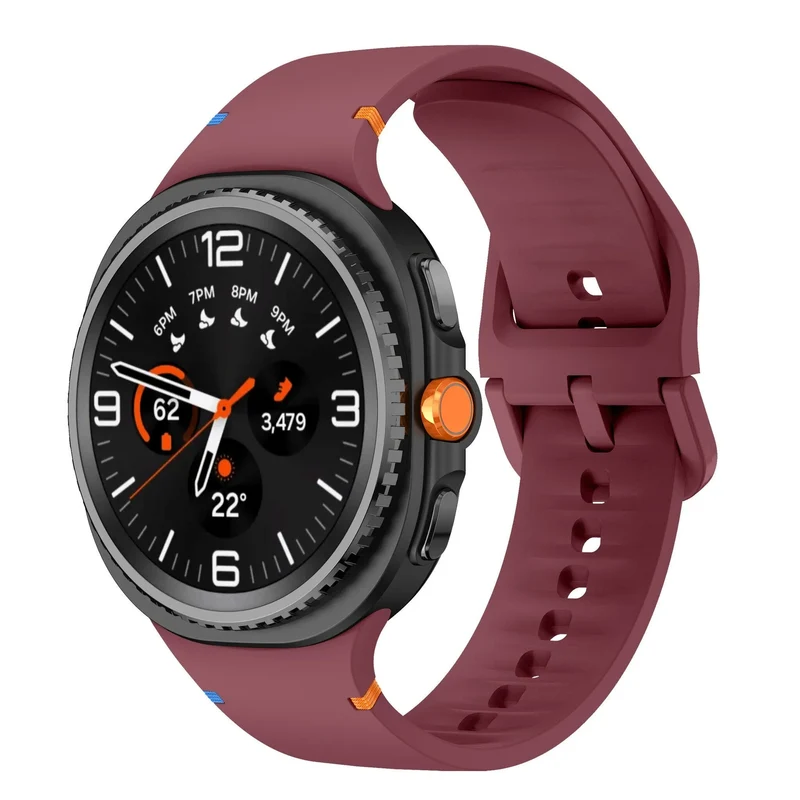 Samsung Galaxy Watch 9 - 40mm Silikonarmband (Weinrot)