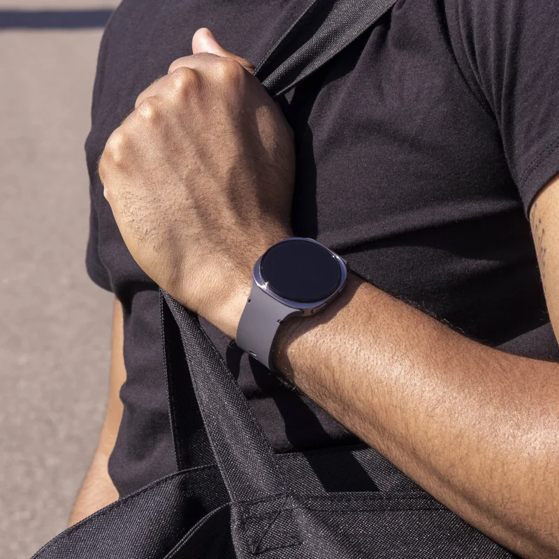 Samsung Galaxy Watch 9 - 40mm Silikonarmband (Dunkelgrau)