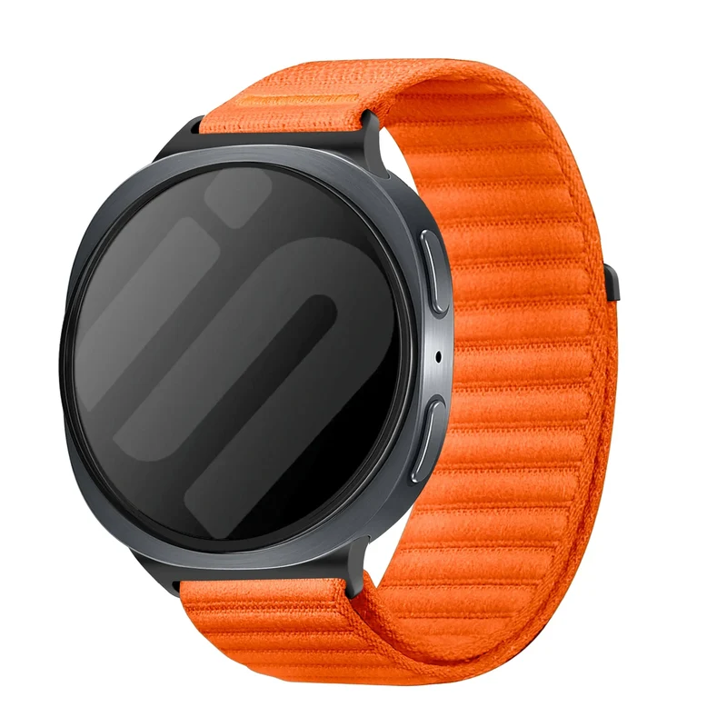 Samsung Galaxy Watch 9 - 40mm Wave Nylonarmband (Orange)
