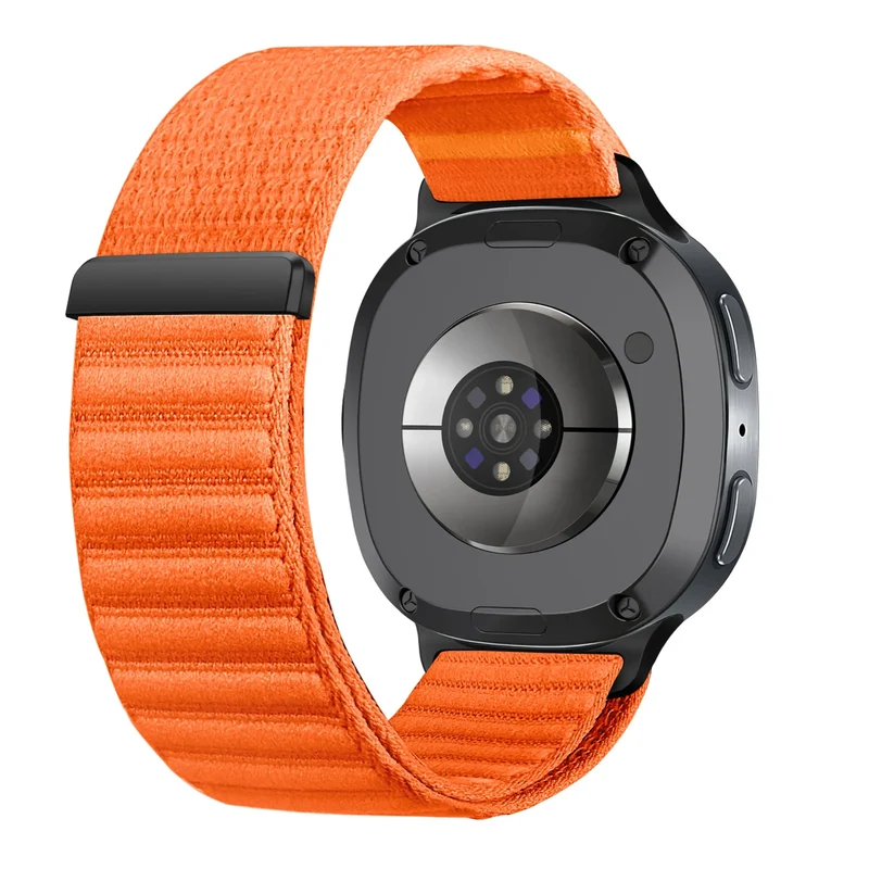 Samsung Galaxy Watch 9 - 40mm Wave Nylonarmband (Orange)