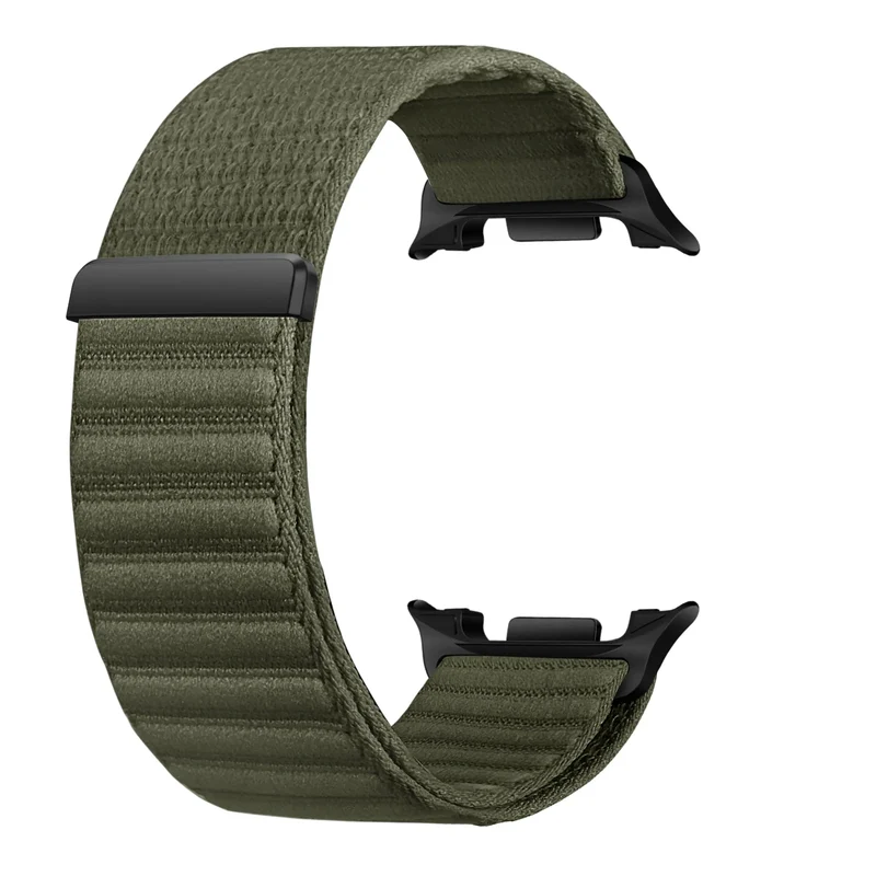 Samsung Galaxy Watch 9 - 40mm Wave Nylonarmband (Dunkelgrün)