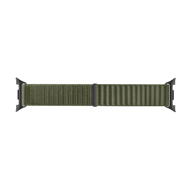 Samsung Galaxy Watch 9 - 40mm Wave Nylonarmband (Dunkelgrün)
