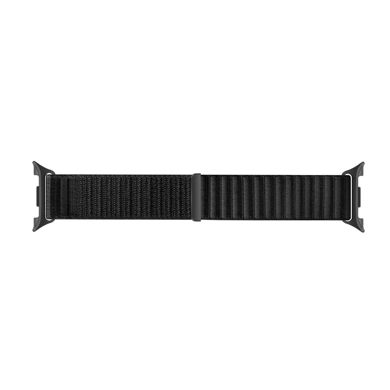 Samsung Galaxy Watch 9 - 40mm Wave Nylonarmband (Schwarz)