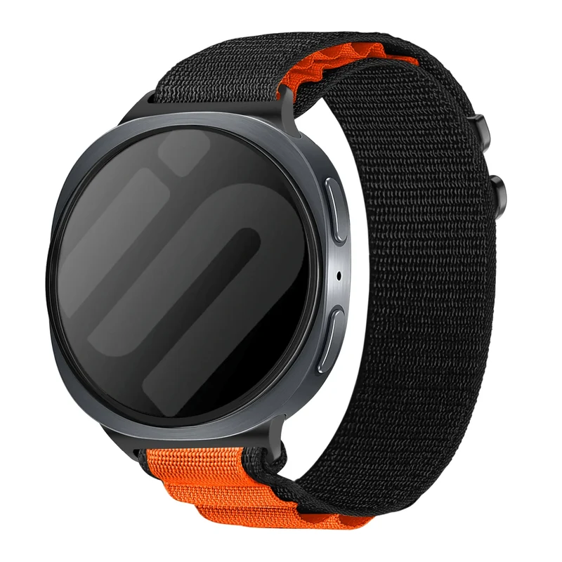 Samsung Galaxy Watch 9 - 44mm Alpine Nylon Armband (Schwarz)