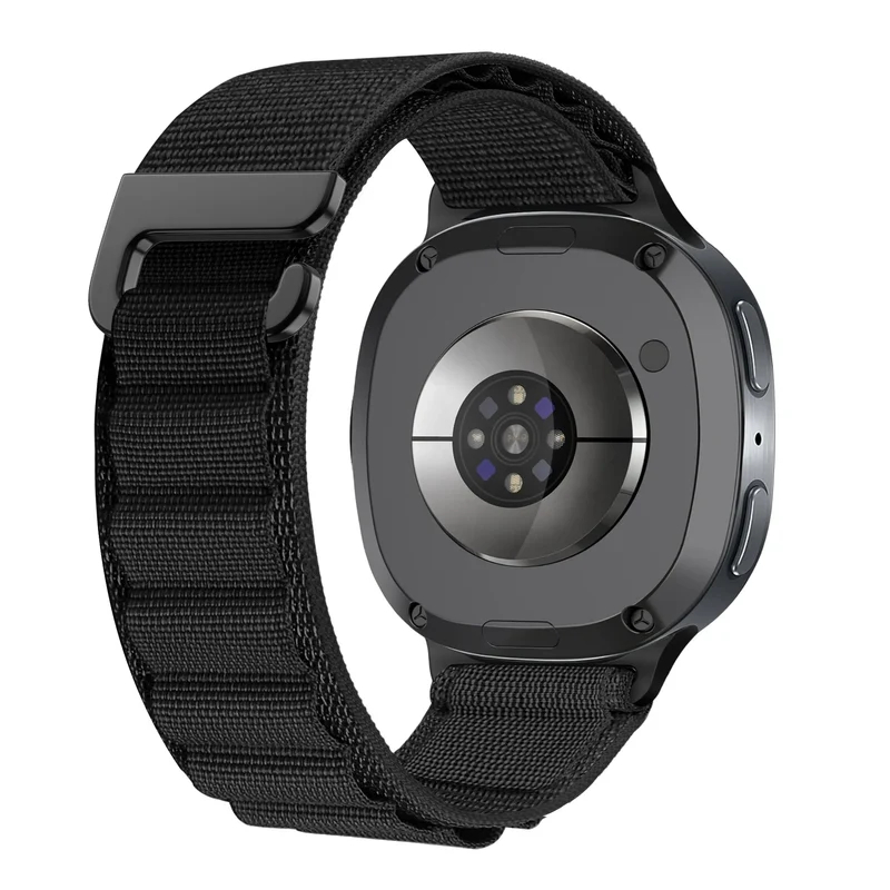 Samsung Galaxy Watch 9 - 40mm Alpine Nylon Armband (Schwarz/Orange)