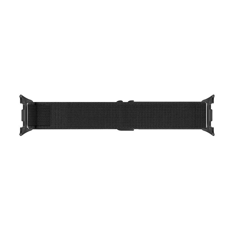 Samsung Galaxy Watch 9 - 40mm Alpine Nylon Armband (Schwarz/Orange)