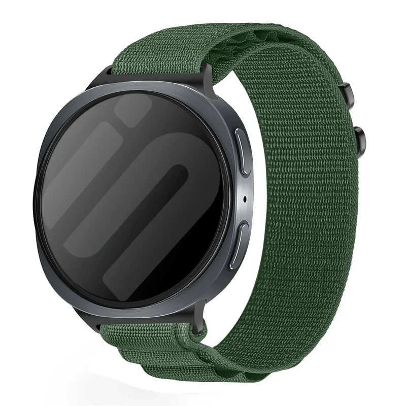 Samsung Galaxy Watch 9 - 40mm Alpine Nylon Armband (Armeegrün)
