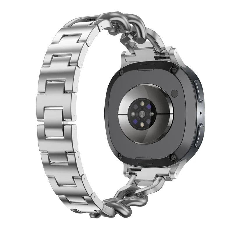 Samsung Galaxy Watch 9 - 44mm Stahl Kettenarmband (Silber)