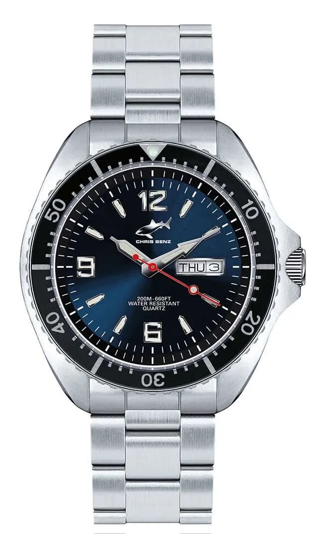Chris Benz ONE CBO-B-MB-SW Herrenuhr • 200m • Saphirglas