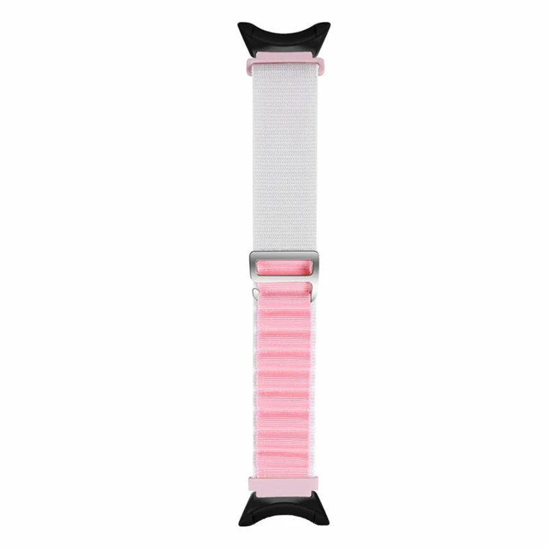 Suunto Core Watch Band 22mm Nylon Loop Adjustable Wrist Strap with Connector - White+Orange
