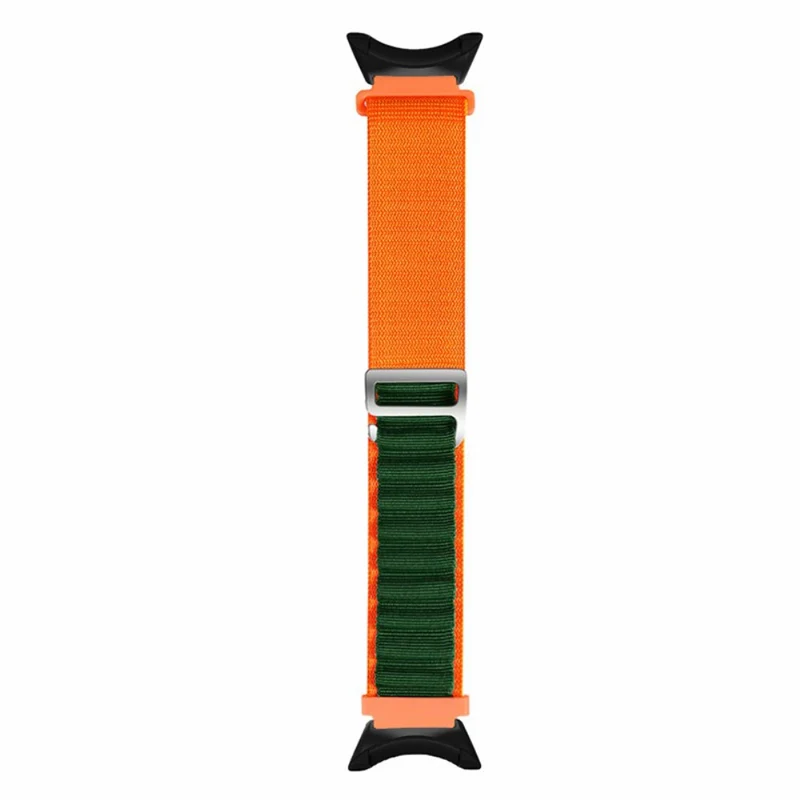 Suunto Core Watch Band 22mm Nylon Loop Adjustable Wrist Strap with Connector - White+Orange