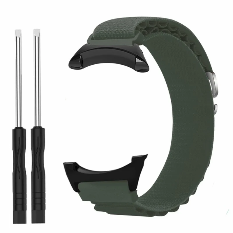 Suunto Core Watch Band 22mm Nylon Loop Adjustable Wrist Strap with Connector - White+Orange