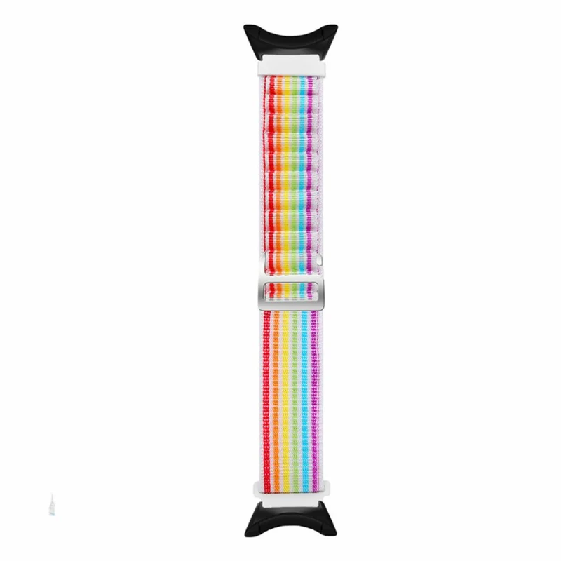 Suunto Core Watch Band 22mm Nylon Loop Adjustable Wrist Strap with Connector - White+Orange