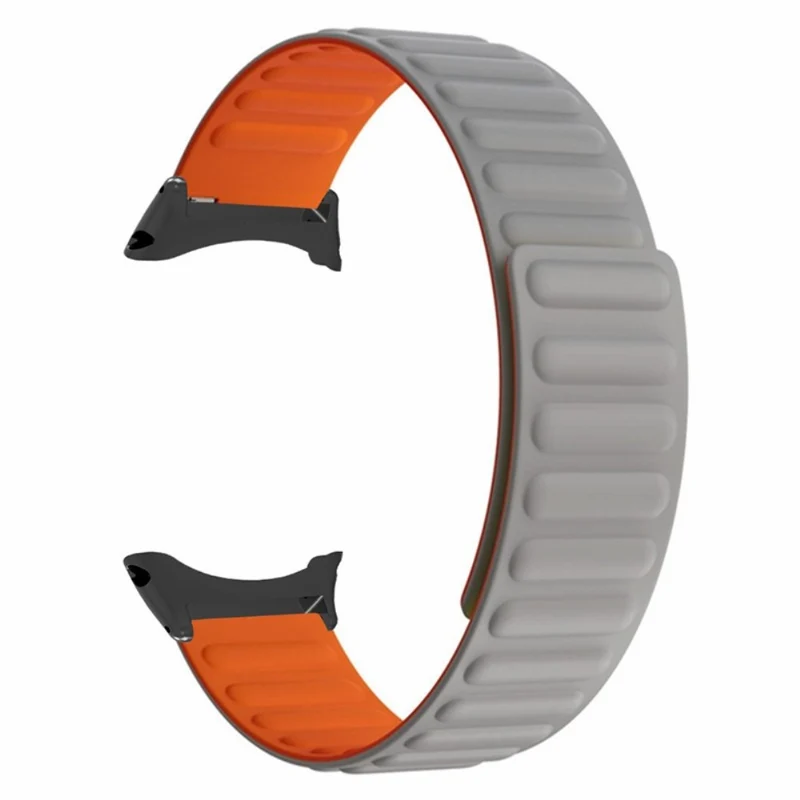 Suunto Core Magnetic Watch Band 22mm Skin-Friendly Flexible Strap - Black+Orange