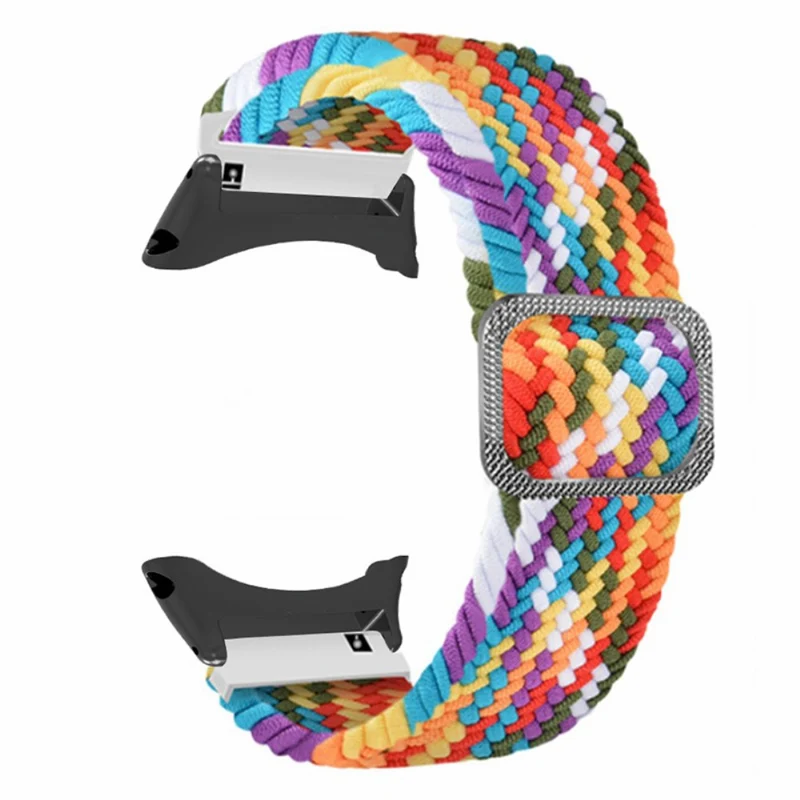 Suunto Core Watch Band Stretchy 22mm Soft Nylon Elastic Braided Strap - Rainbow