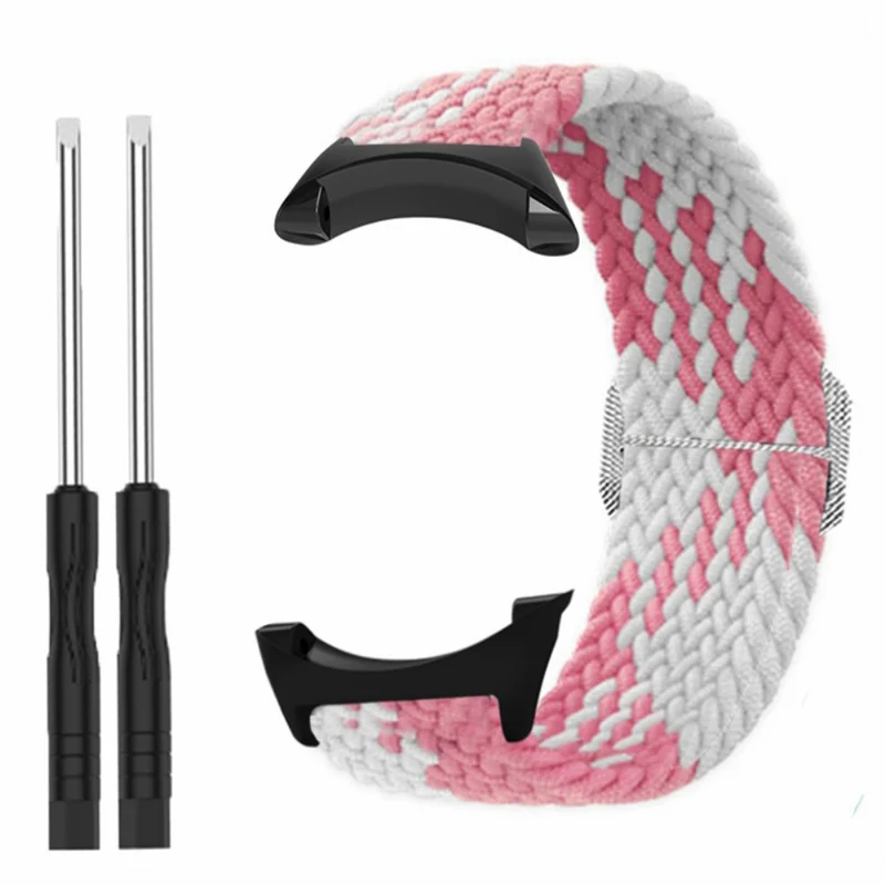 Suunto Core Watch Band Stretchy 22mm Soft Nylon Elastic Braided Strap - Rainbow