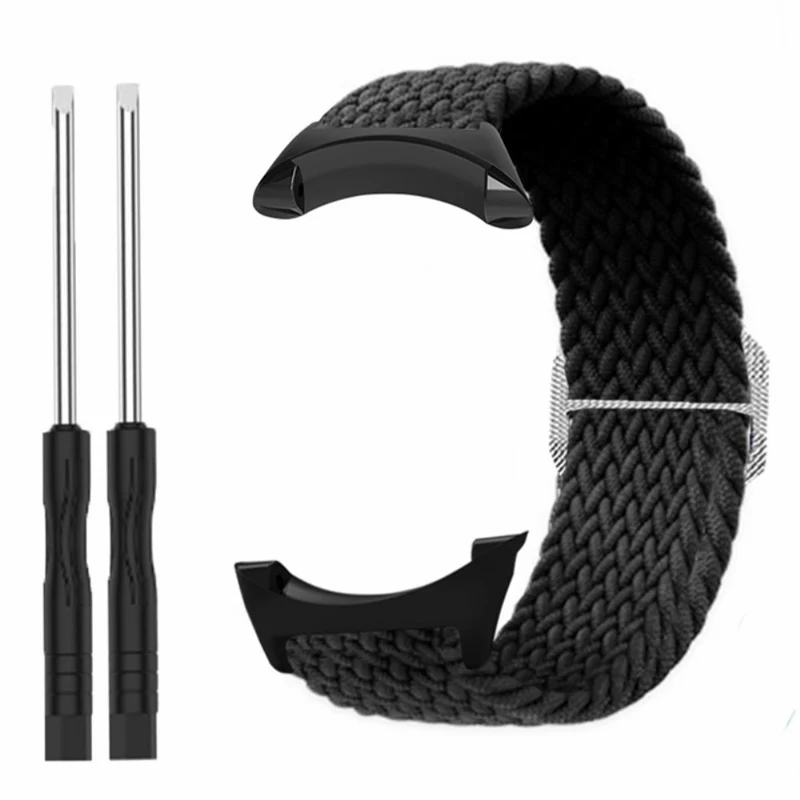 Suunto Core Watch Band Stretchy 22mm Soft Nylon Elastic Braided Strap - Rainbow
