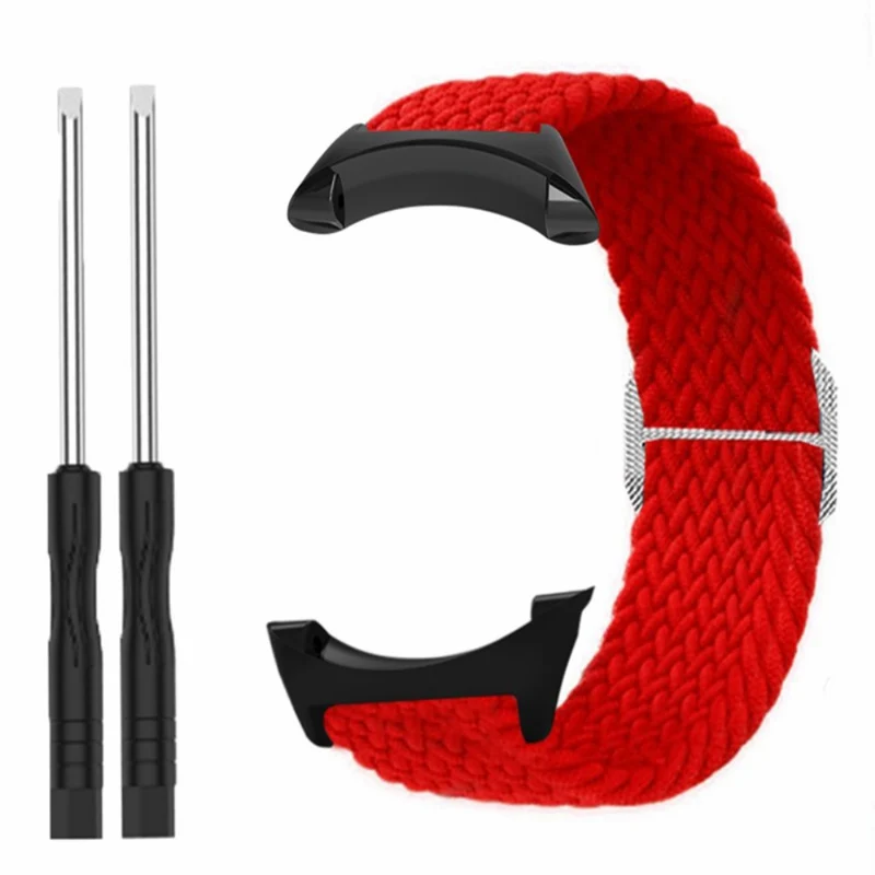 Suunto Core Watch Band Stretchy 22mm Soft Nylon Elastic Braided Strap - Rainbow