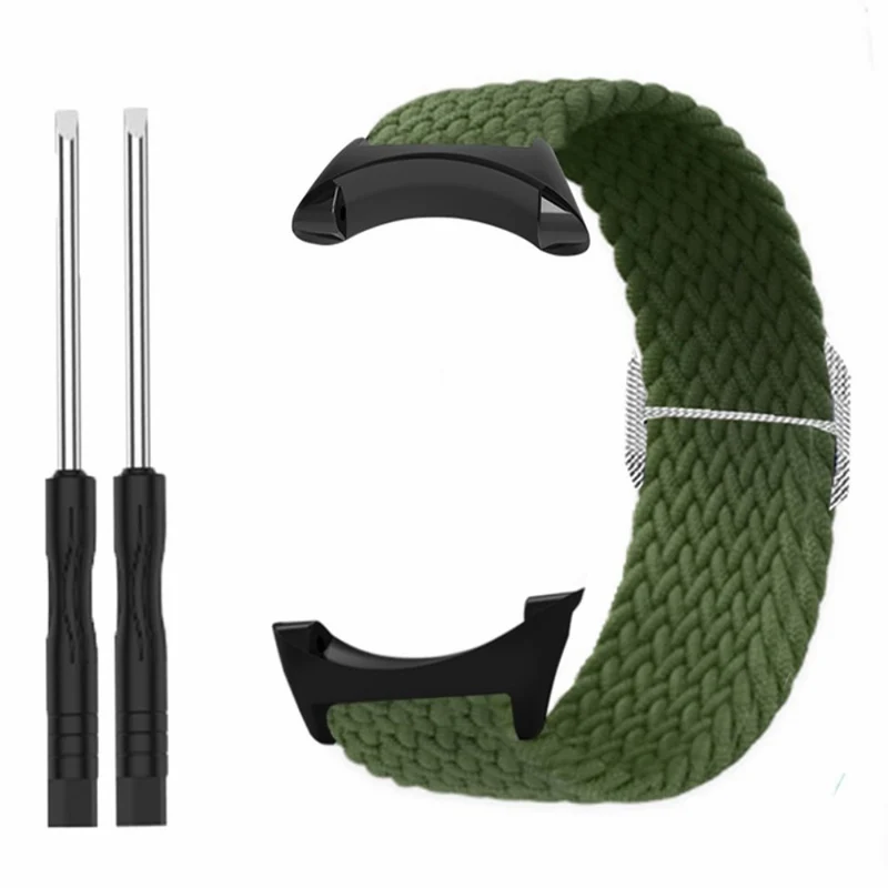 Suunto Core Watch Band Stretchy 22mm Soft Nylon Elastic Braided Strap - Rainbow