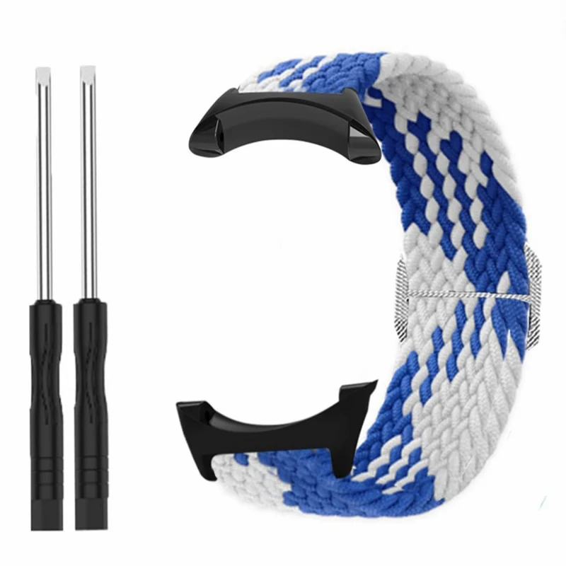 Suunto Core Watch Band Stretchy 22mm Soft Nylon Elastic Braided Strap - Rainbow
