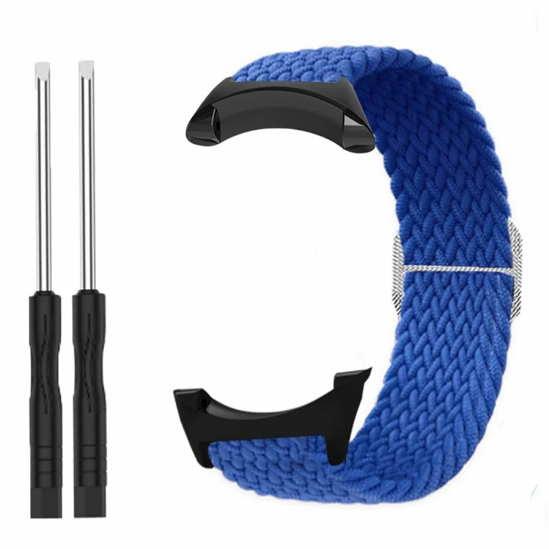 Suunto Core Watch Band Stretchy 22mm Soft Nylon Elastic Braided Strap - Rainbow