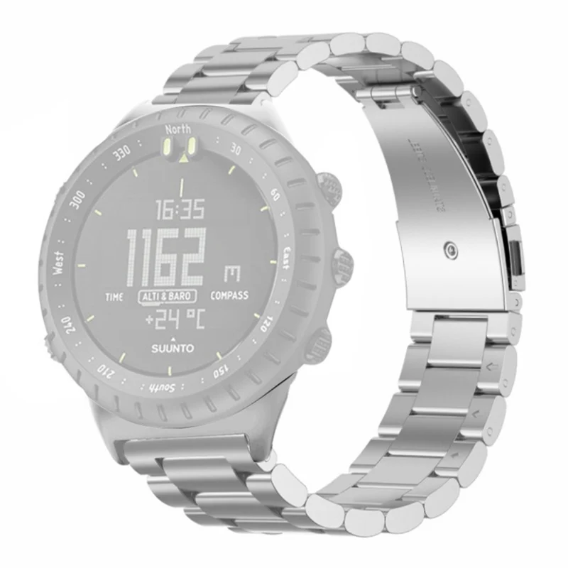 Suunto Core Watch Band 3-Bead Steel Dual Press Buckle Wrist Strap