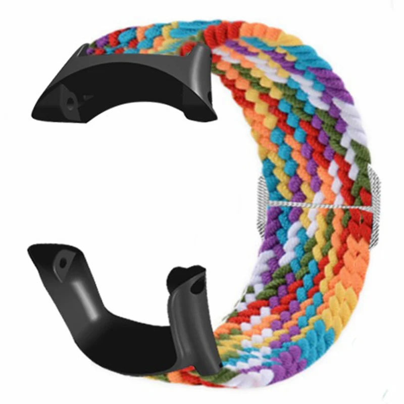 Suunto Ambit3 / Ambit2 / Ambit Braided Nylon Watch Band Adjustable Wrist Strap - Rainbow