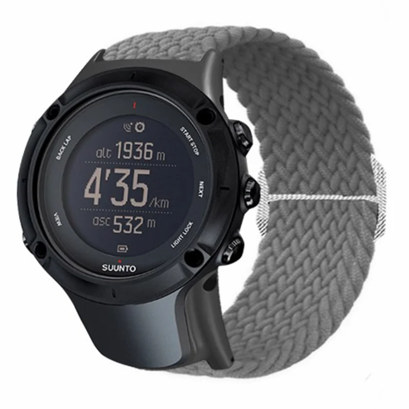 Suunto Ambit3 / Ambit2 / Ambit Braided Nylon Watch Band Adjustable Wrist Strap - Rainbow